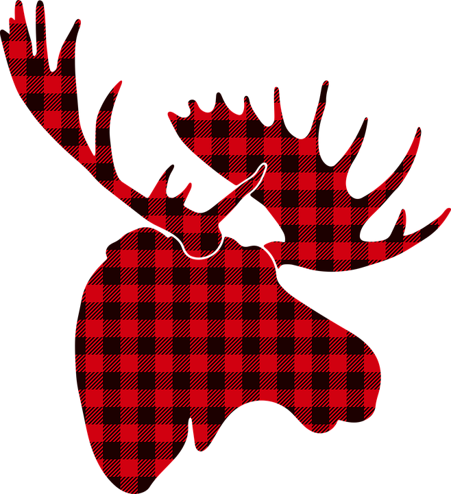 Plaid Merry Christmas Clipart (658x720), Png Download