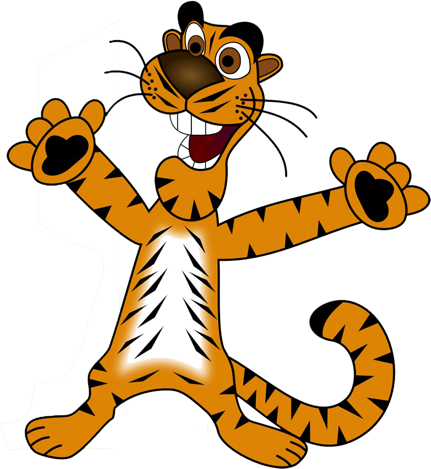 Happy Tiger Clipart - Png Download (725x800), Png Download