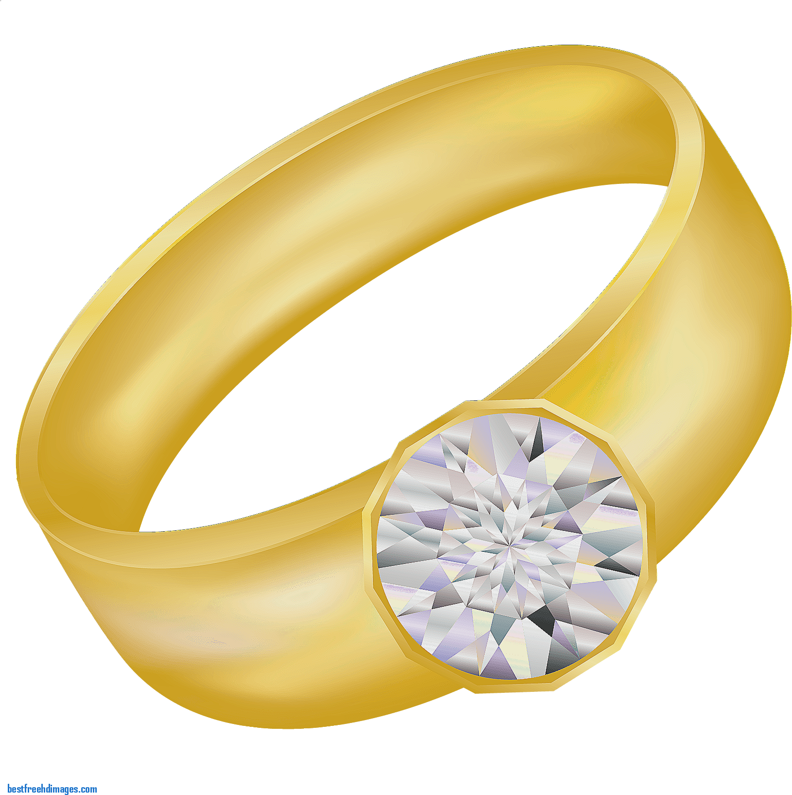 Wedding Rings Heart Clipart Picture Library Download - Transparent Cartoon Jewelry - Png Download (1676x1647), Png Download