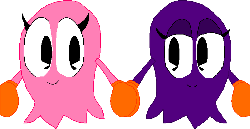 Pinky And Sue, Best Friends Forever By Cheezn64x - Pac Man Pinky And Sue Clipart (800x600), Png Download