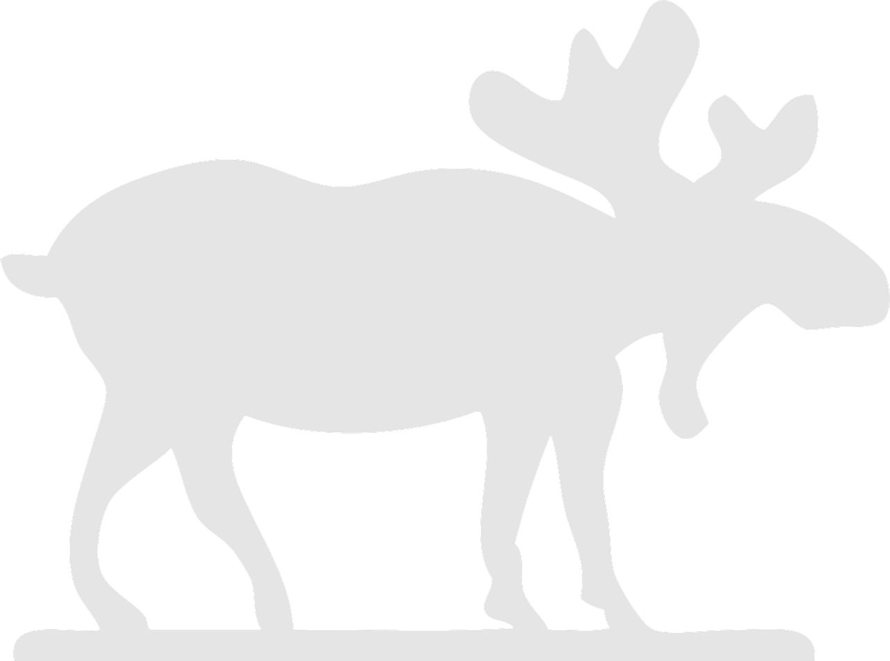 Transparent Moose Clip Art - Moose With Black Background - Png Download (1280x950), Png Download