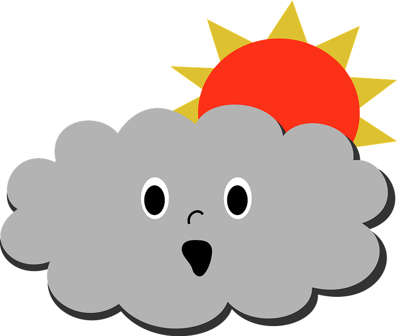 Clouds Cloudy Clipart - Warren Street Tube Station - Png Download (800x678), Png Download
