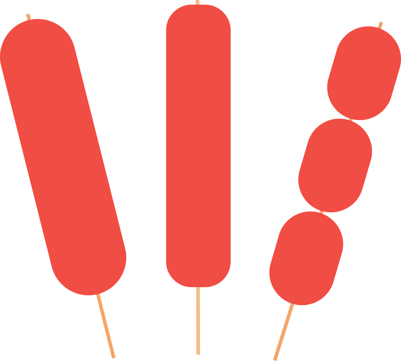 Hotdogs On Stick Clipart - Png Download (1280x1154), Png Download