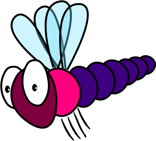 Dragonfly Clip Art - Insects Clip Art - Png Download (534x597), Png Download