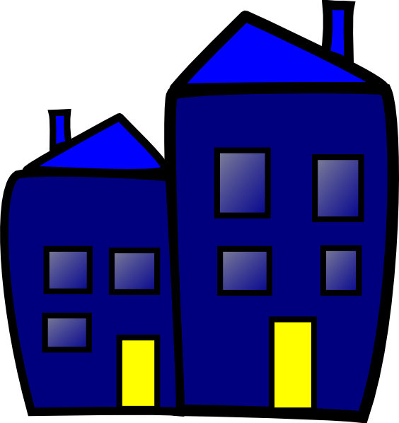 Small Building In Cartoon Clipart (564x598), Png Download