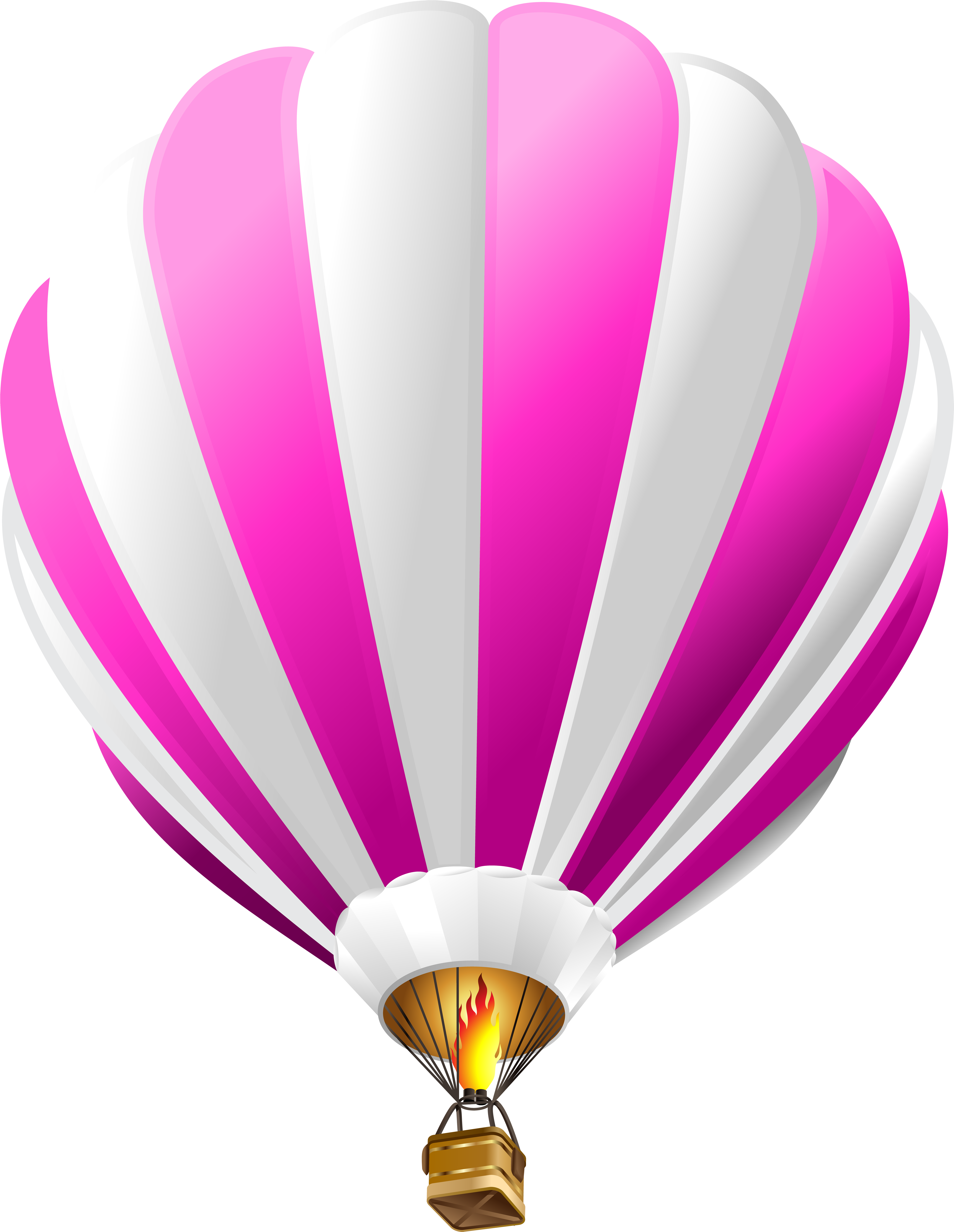 Hot Air Balloon Clipart Pink - Png Download (6195x8000), Png Download