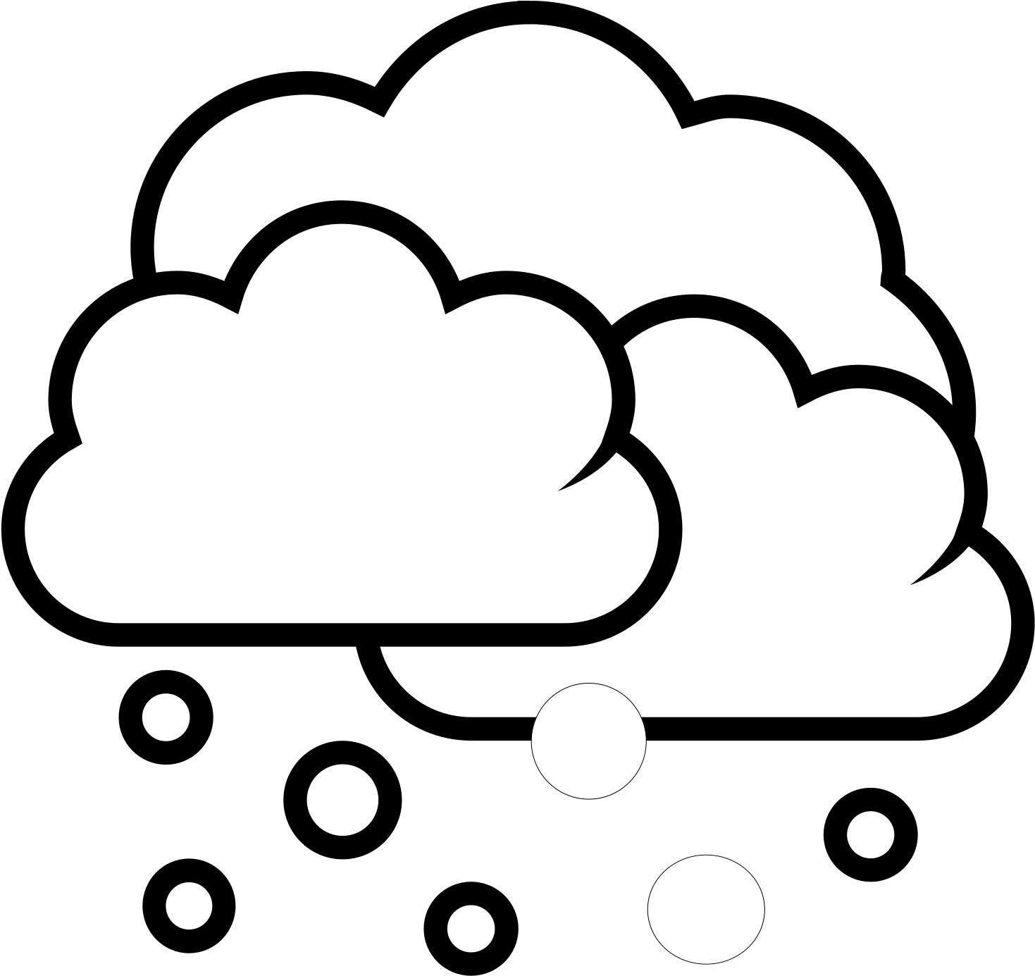 Snow Scene Svg Clip Arts - Cloud Clipart Transparent Background - Png Download (1600x1600), Png Download