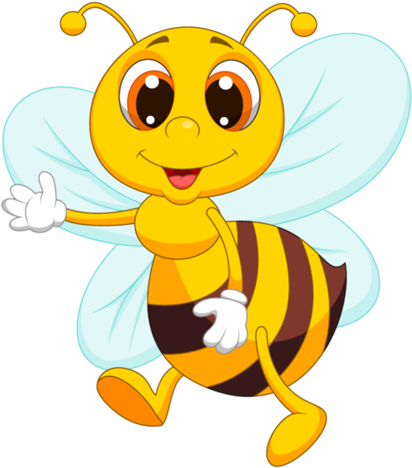 Bee Hive Clipart Spelling Bee - Bee Cartoon - Png Download (700x700), Png Download