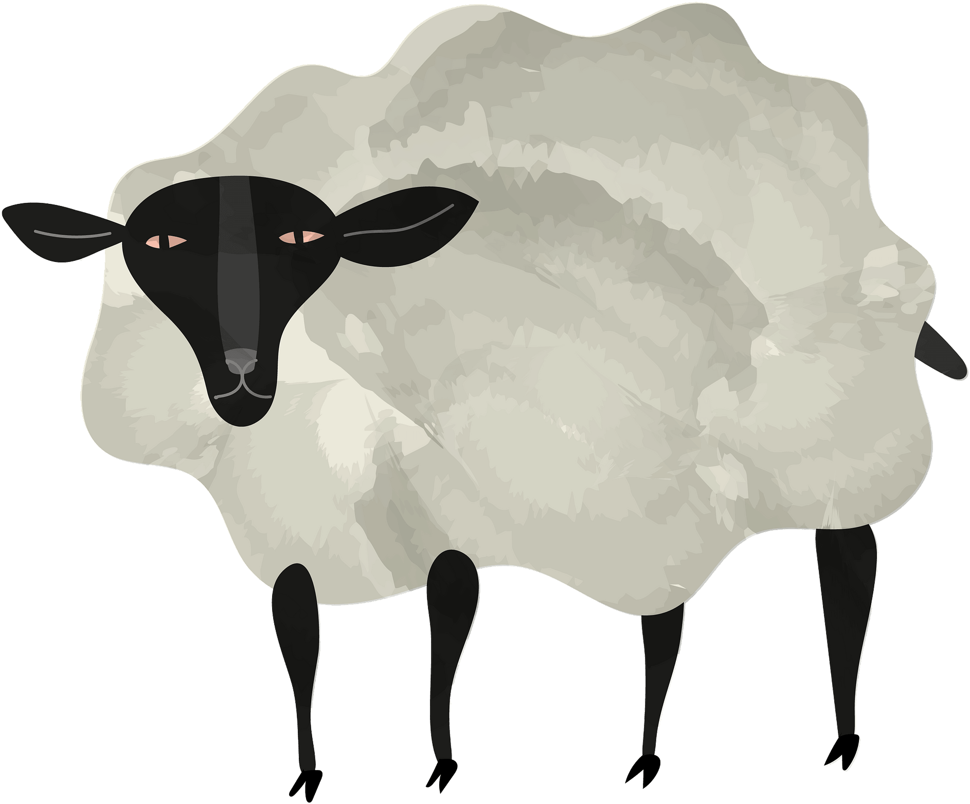 Sheep Clipart (1920x1596), Png Download
