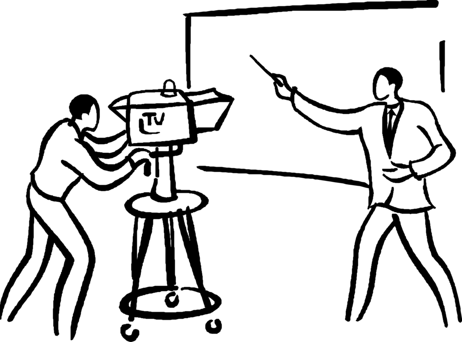 Transparent Cameraman Png - Television Broadcast Clipart (946x700), Png Download