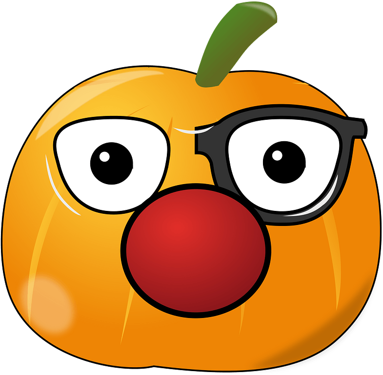 Funny Pumpkin Clipart - Png Download (757x750), Png Download