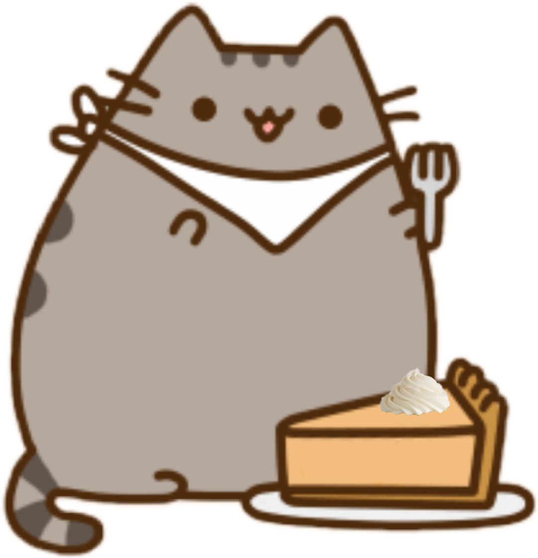 #scpumpkinpie #pumpkin #pie #pusheen #cake #cute #tumblr - Pusheen Cat Clipart (1080x1120), Png Download