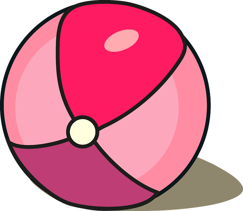 Beach Ball Clipart - Circle - Png Download (800x694), Png Download