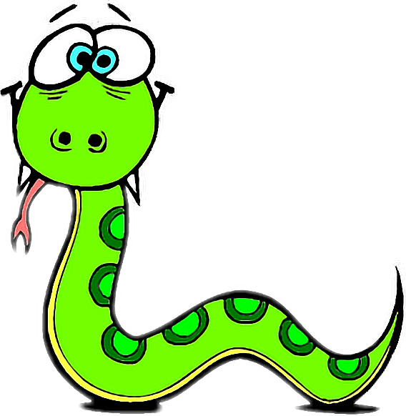 #snake #clipart #greensnake #reptile - Snake Clipart - Png Download (568x582), Png Download