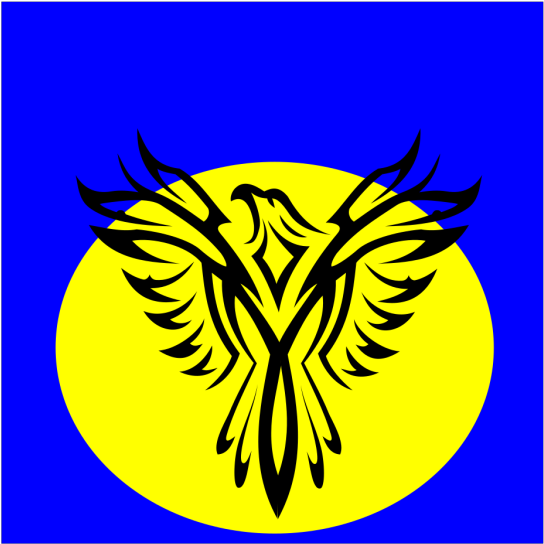 Eagle Over Softball Blue Background Png Icons - Eagle Logo Black And White Clipart (600x600), Png Download