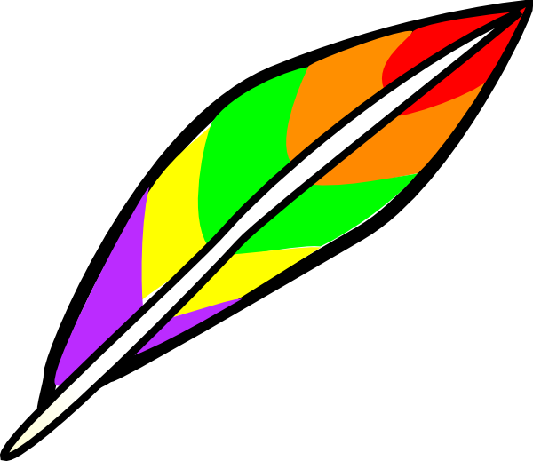 Feather Clip Art At Clker - Owl Feathers Clip Art - Png Download (600x519), Png Download