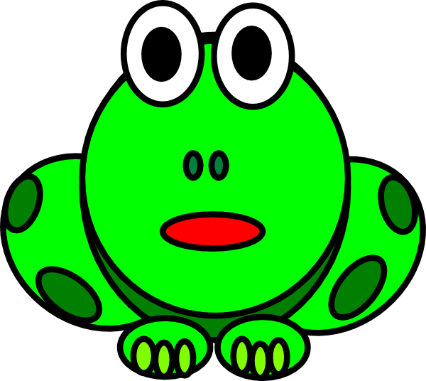 The Frog 2 Clip Art At Clker - Bufo - Png Download (600x536), Png Download
