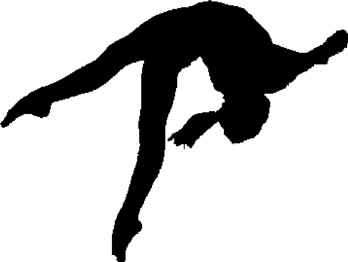 Download Gymnastics Silhouette Split Clip Art Back Handspring Gymnast