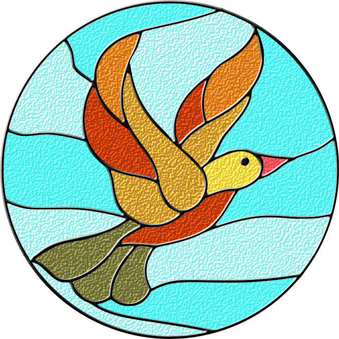 Stained Glass Clipart - Stained Glass Clipart Png Transparent Png (667x667), Png Download