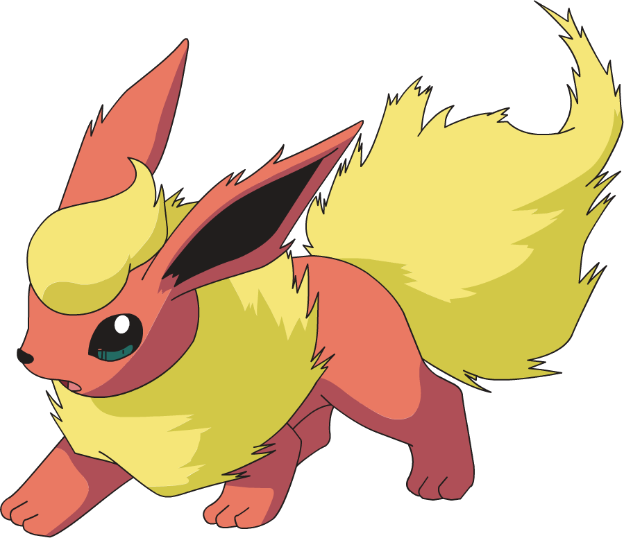 Pokemon Clipart Anime Character Pokemon Flareon - Pokemon Flareon - Png Download (899x776), Png Download