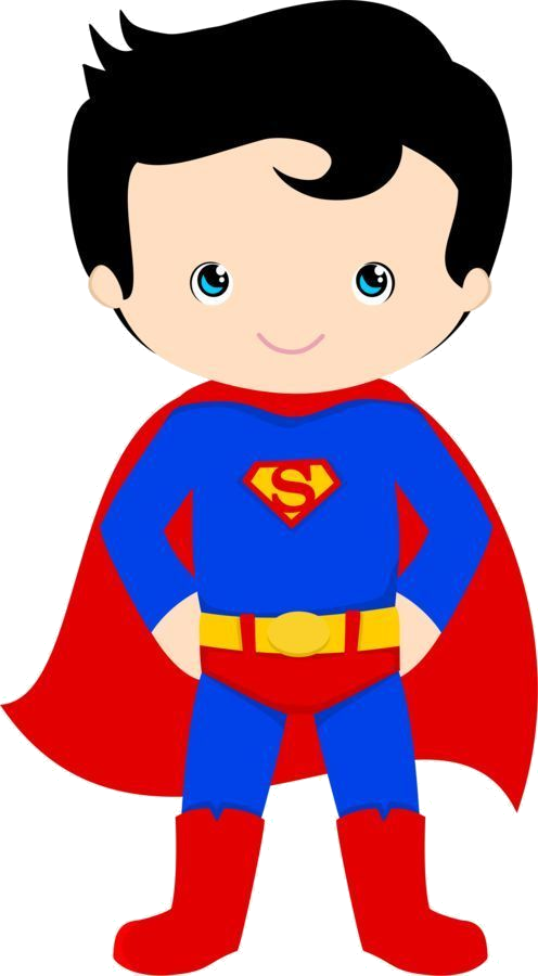 Superhero Clipart Clip Arts For Free On Transparent - Superman Kid Clipart - Png Download (496x900), Png Download