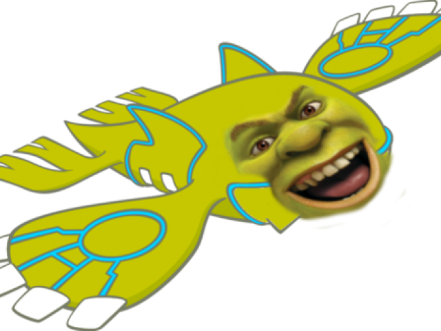 Shrek Clipart Yellow - Shiny Kyogre Pokemon Go - Png Download (640x480), Png Download