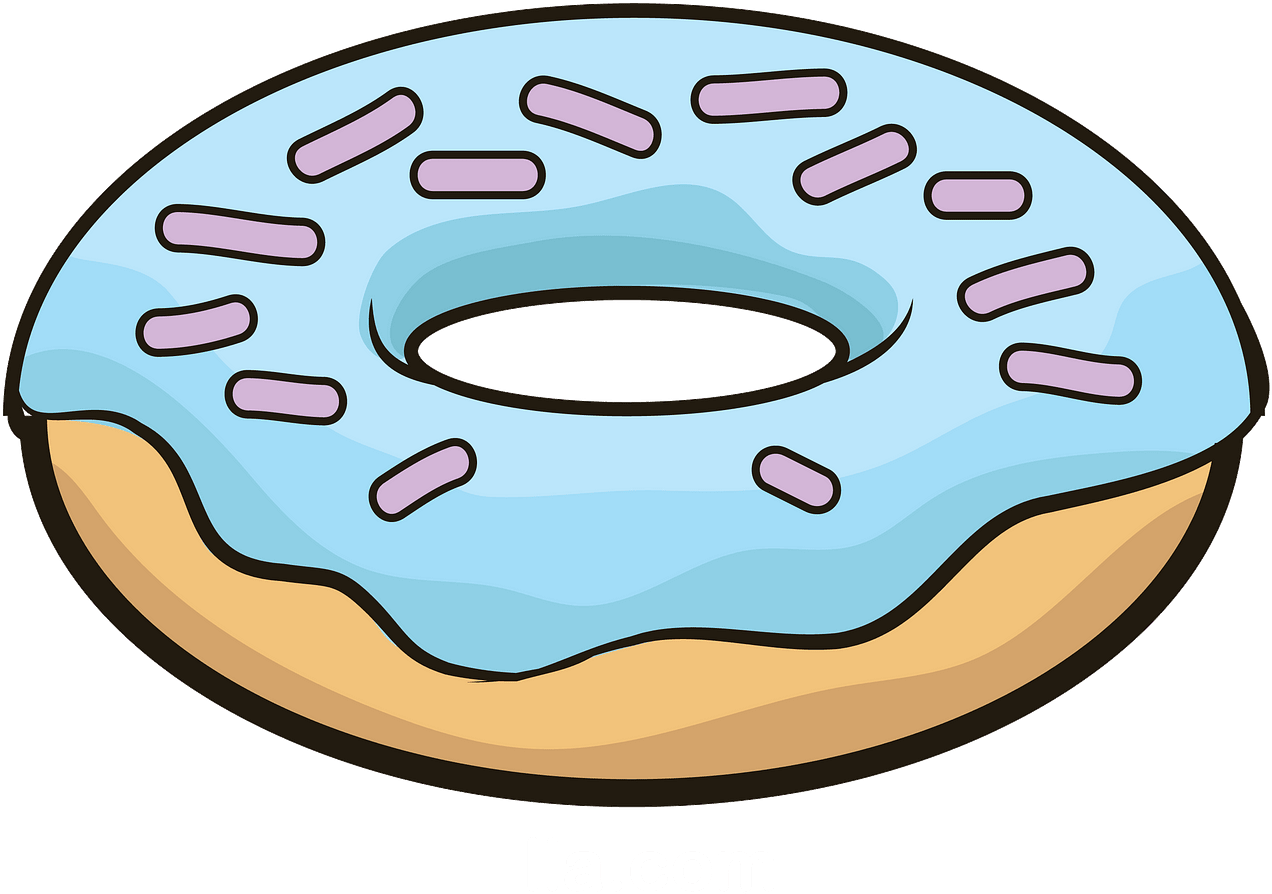 Free Download - Donut Clipart - Png Download (1280x979), Png Download