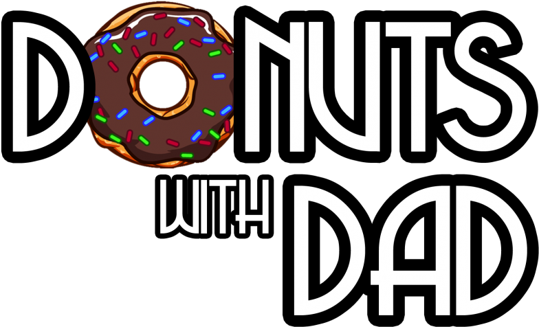 Donuts With Dad Clipart - Donuts For Dads Clipart - Png Download (800x501), Png Download