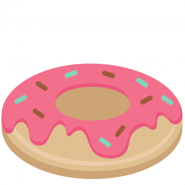 Cute Donut Clip Art - Png Download (600x600), Png Download