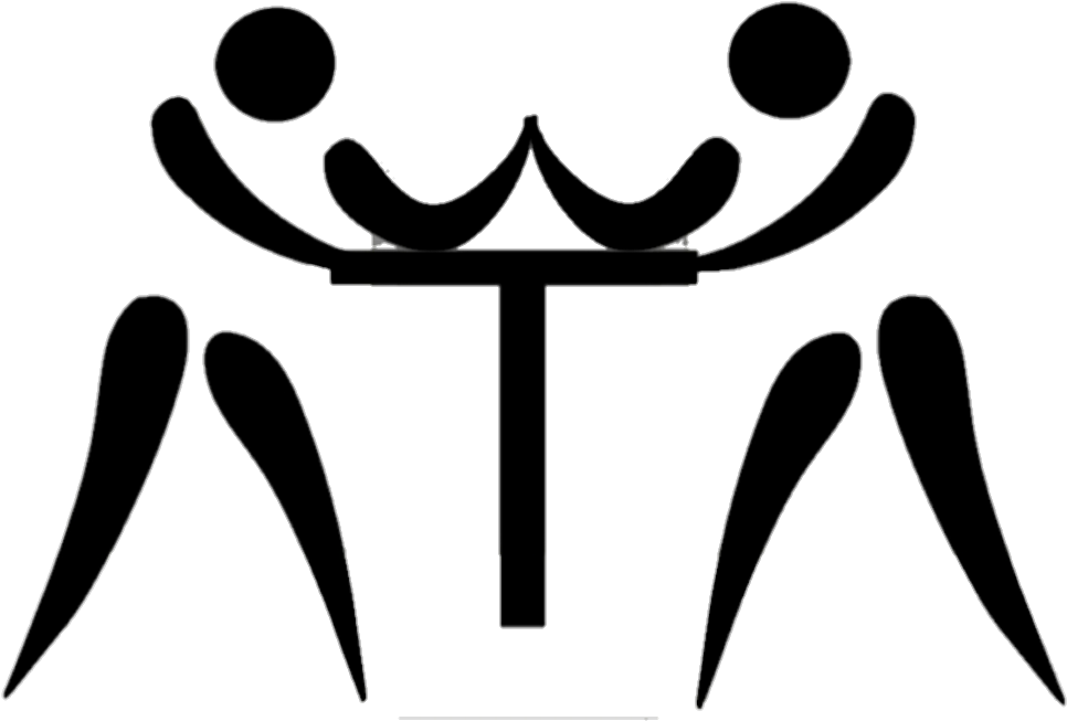 Armwrestling Pictogram Clipart (1018x949), Png Download