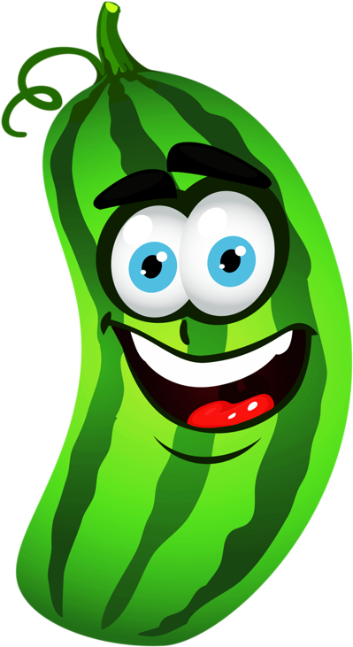 Corn Clipart Individual Vegetable - Cucumber With Eyes Clipart - Png Download (497x800), Png Download