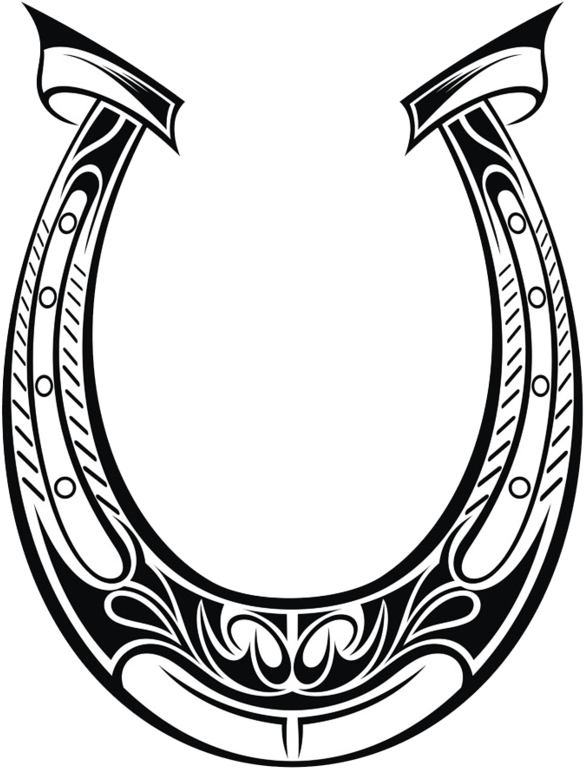 Logo Horseshoe Png Free Photo - Drawing Horse Shoes Clipart (800x868), Png Download