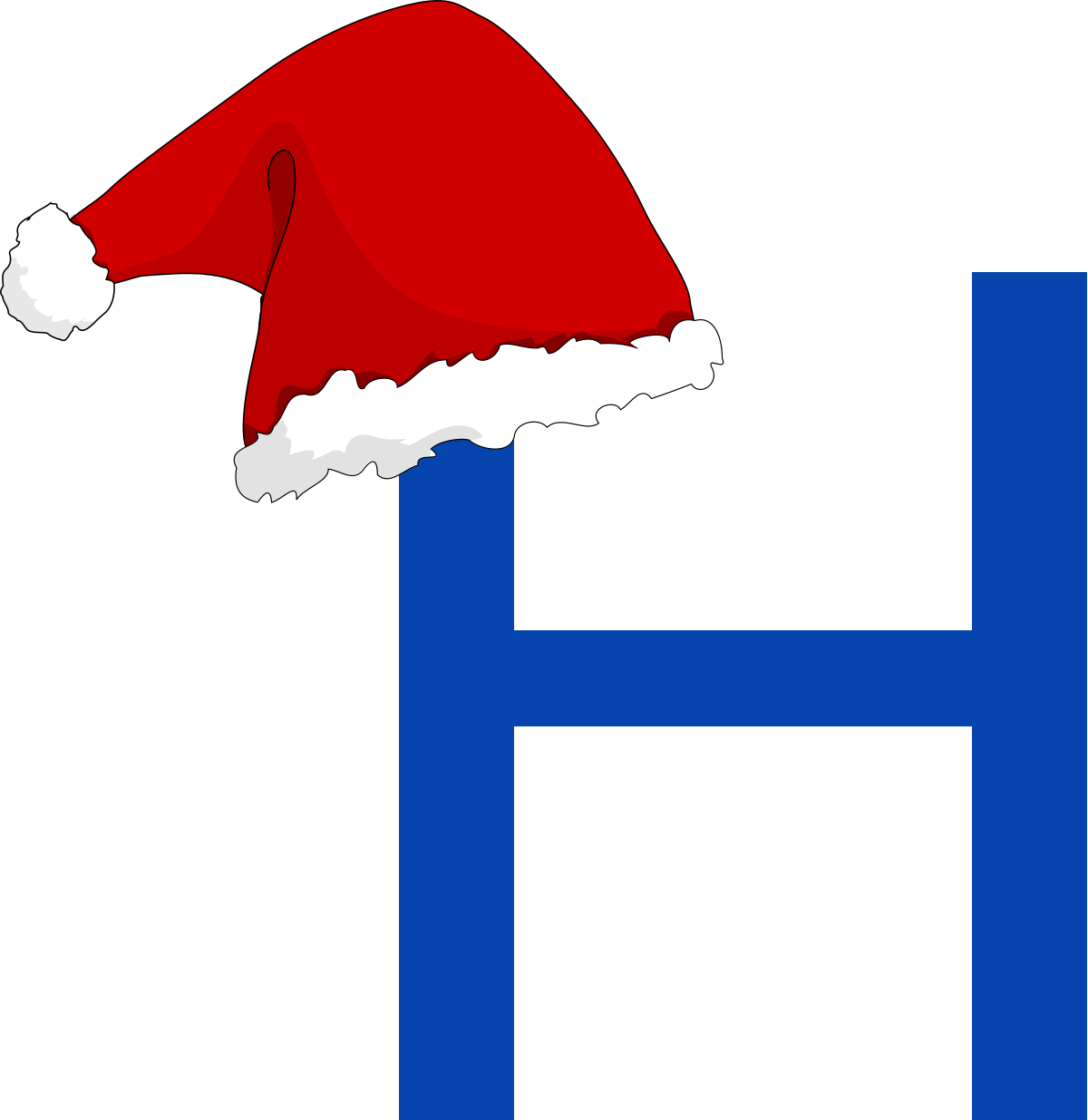 Blue Santa Clip Art - Png Download (1200x1235), Png Download