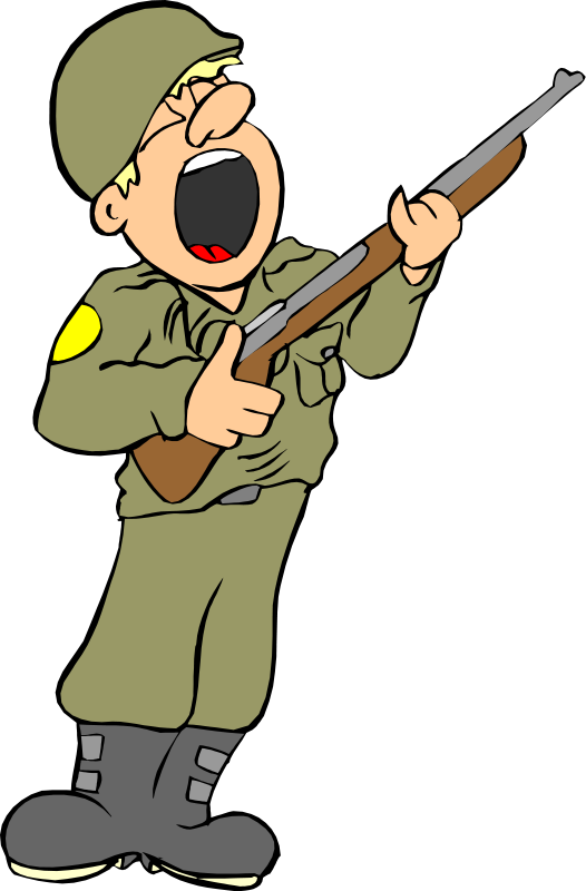 Free Clip Art Soldier - American Soldier Clipart - Png Download (526x800), Png Download