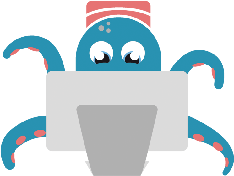 Transparent Blue Octopus Clipart - オホーツク・ガリンコタワー（株） - Png Download (745x562), Png Download