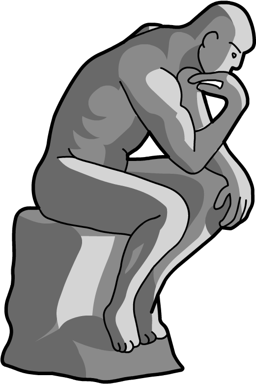 Banner Black And White Artist Clipart Sculptor - Sitting - Png Download (521x780), Png Download