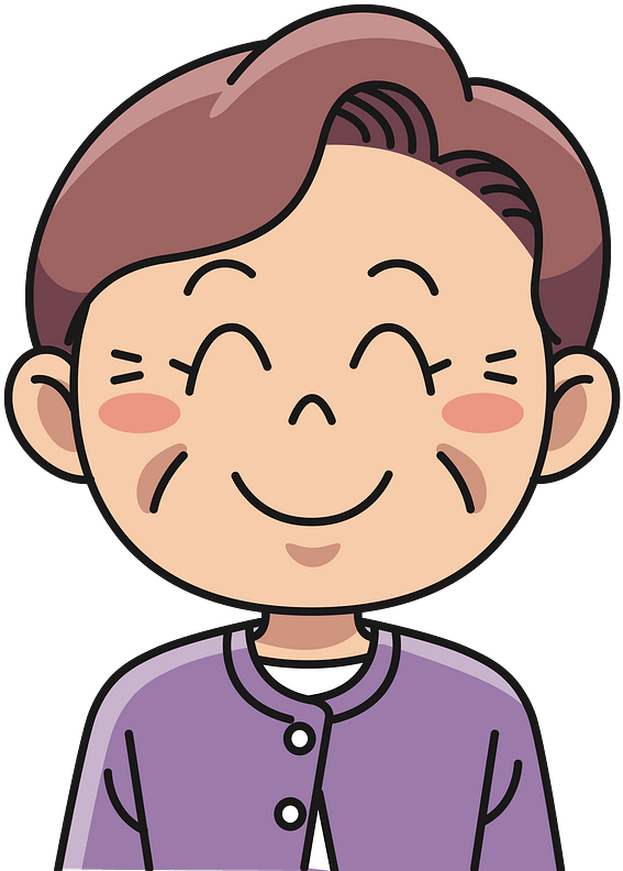 Older Woman Smiling Clipart - Grandfather And Grandmother Clipart - Png Download (569x800), Png Download