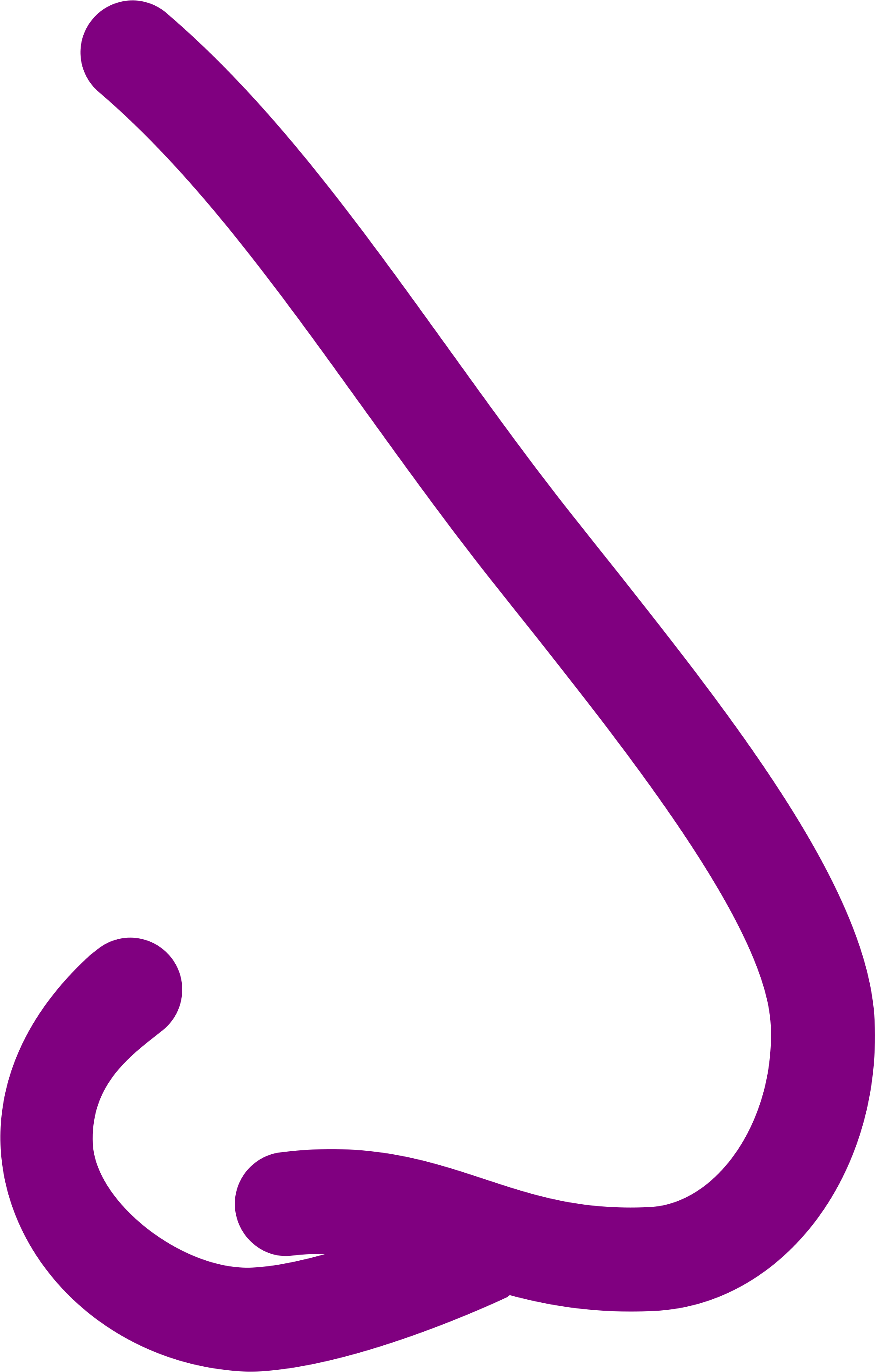 Purple Nose Png Clipart , Png Download - Purple Nose Png Transparent Png (1997x3132), Png Download