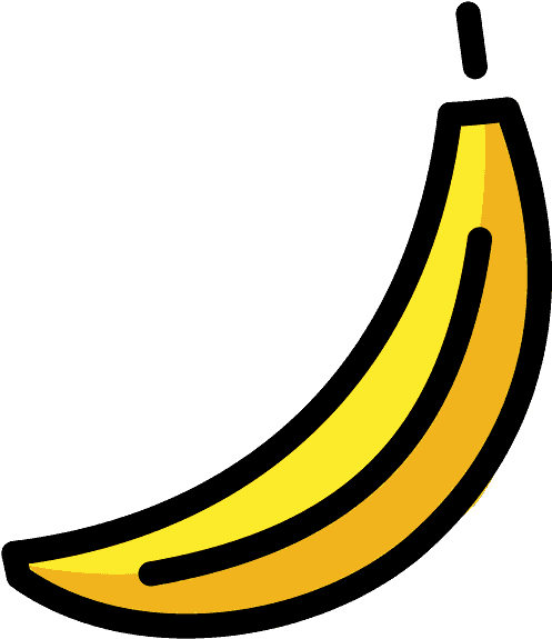 Banana Emoji Clipart - Png Download (800x800), Png Download