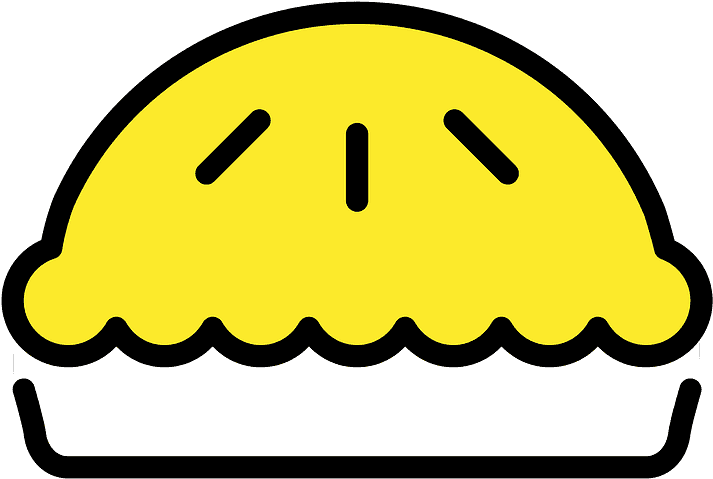 Pie Emoji Clipart - Png Download (800x800), Png Download