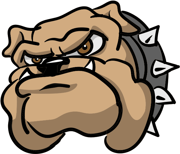 Bulldog Head - Bulldog Animado Png Clipart (600x600), Png Download