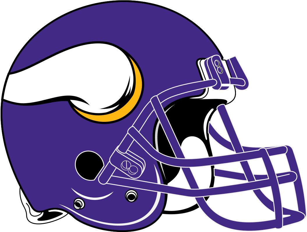 Viking Helmet Clip Art - Minnesota Vikings Helmet Logo - Png Download (1019x771), Png Download