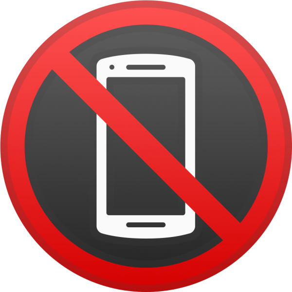 No Mobile Phone Png Clipart (600x600), Png Download