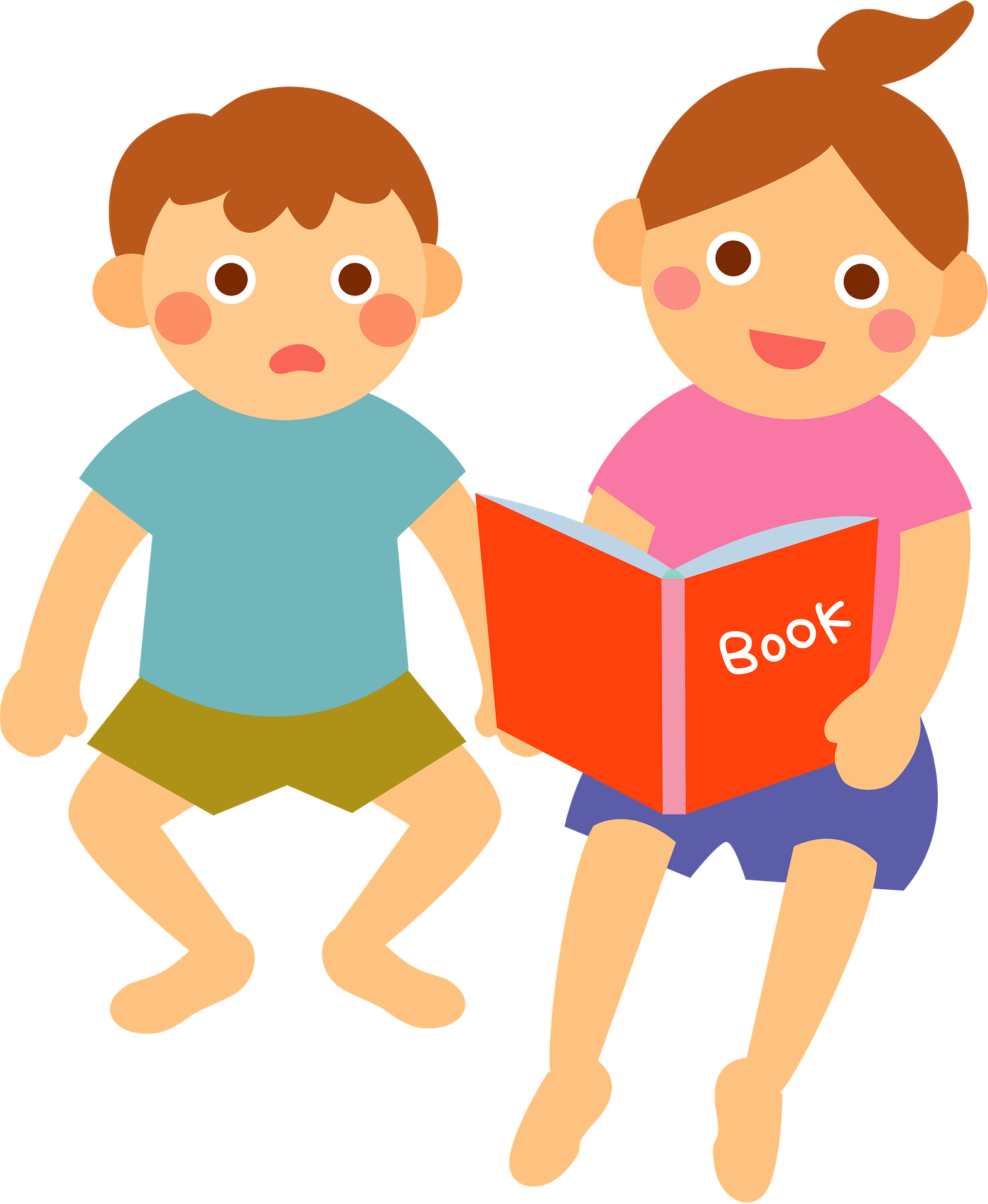 Children Reading Book Clipart - Picture Book - Png Download (656x800), Png Download