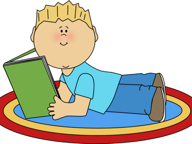 Kid Reading Clipart - Png Download (640x480), Png Download