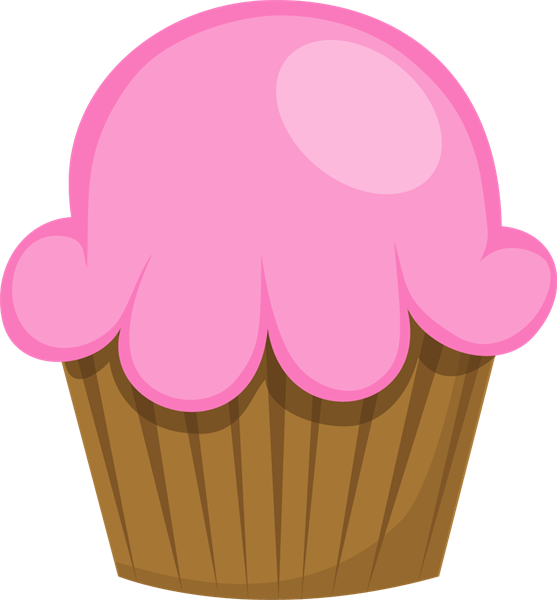 Cupcakes Clipart Colored Cupcake - Cupcake Clipart Transparent Free - Png Download (557x600), Png Download