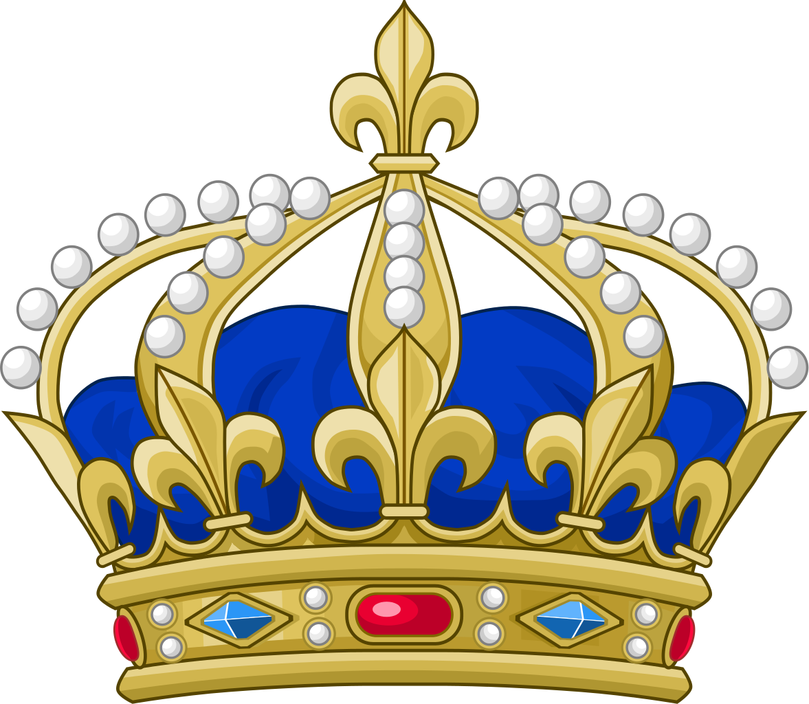 Crown Clip Art Images - Royal Prince Crown Clipart - Png Download (1177x1024), Png Download