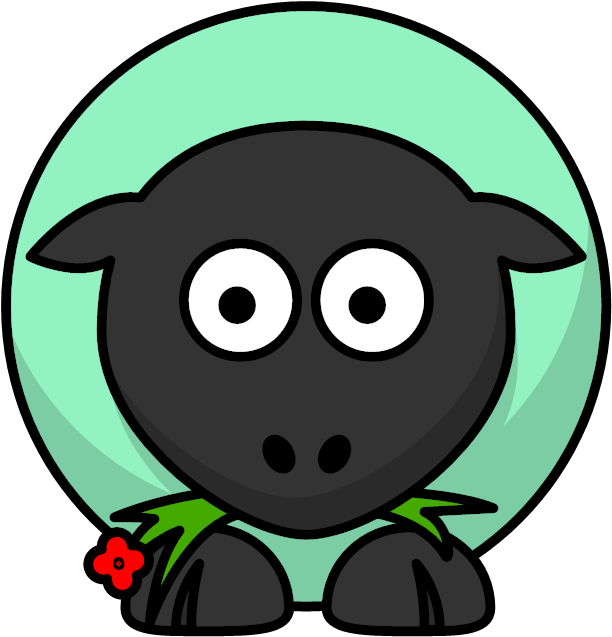 Cartoon Sheep Clipart (1600x1200), Png Download