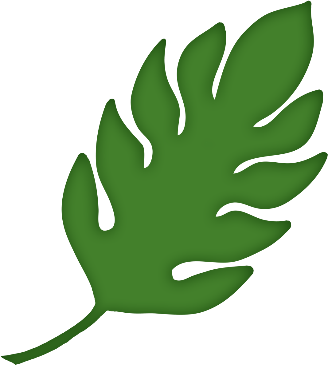Leaves Clipart Safari - Safari Leaves Clip Art - Png Download (1076x1200), Png Download