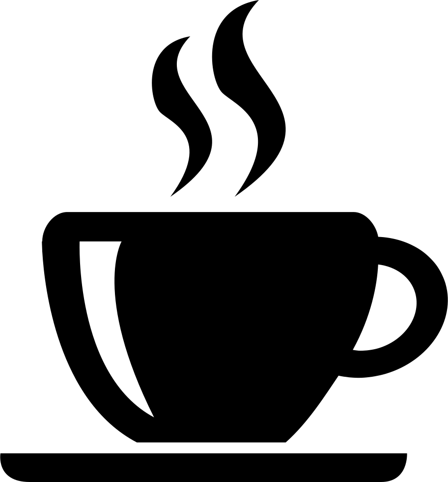 Cafe Coffee Cup Tea - Coffee Silhouette Png Clipart (912x980), Png Download